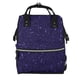 thumbnail image 1 of Fotbe Glittering Purple Starfield Mochila Maternidad - Lona de Sarga Impermeable, Mochila de Pañales de Gran Capacidad con Múltiples Bolsillos y Correas Ajustables, 1 of 6