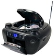 thumbnail image 2 of QFX Bluetooth CD/Cassette/Radio/USB Boombox , Black, 2 of 5