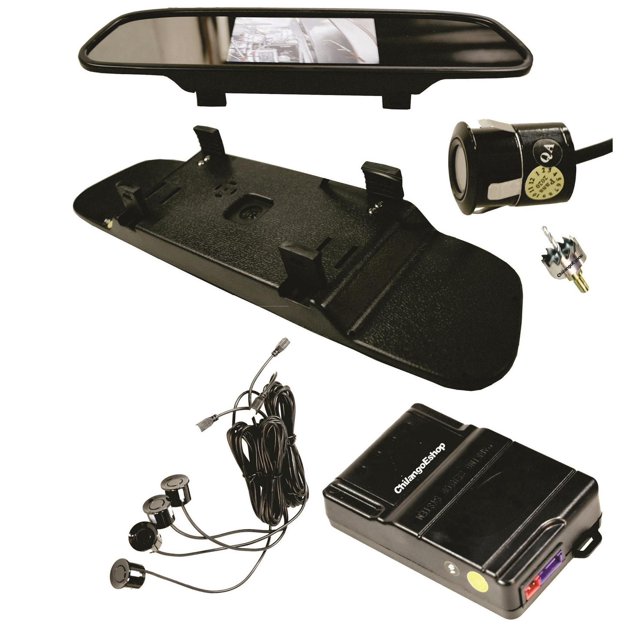 SET ESPEJO RETROVISOR + CAMARA Y SENSORES DE REVERSA BEEPER CHBEEP-PK3688