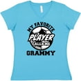 thumbnail image 3 of Inktastic Soccer My Favorite Player Calls Me Grammy Women's V-Neck T-Shirt, 3 of 5