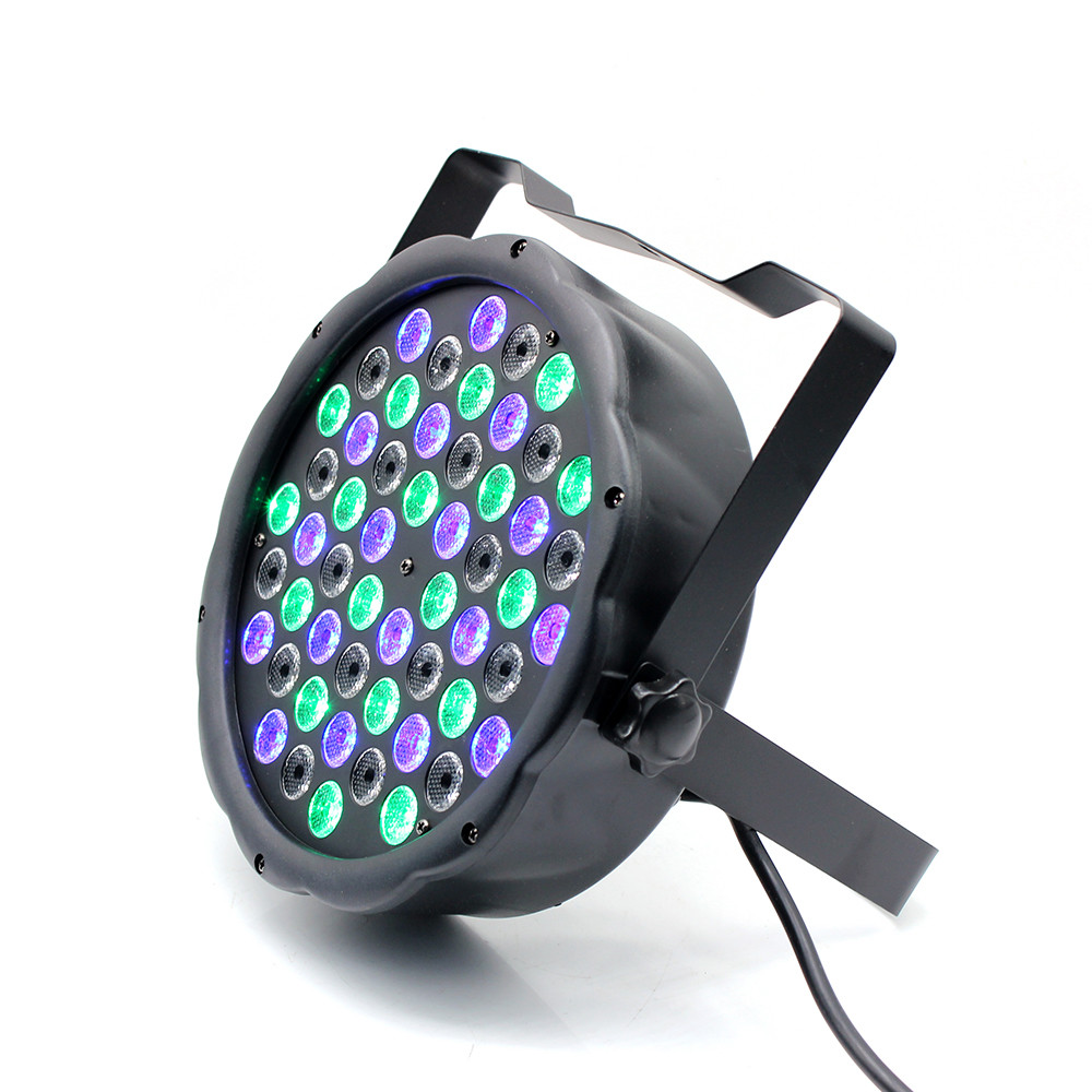 LED Stage Par Light 54×3W RGBW – DMX512, Voice-Activated, Dimmable 0-100%, 90° Adjustable, Floor/Table/Stage Mount, for Parties, Clubs, DJ, Wedding & Halloween