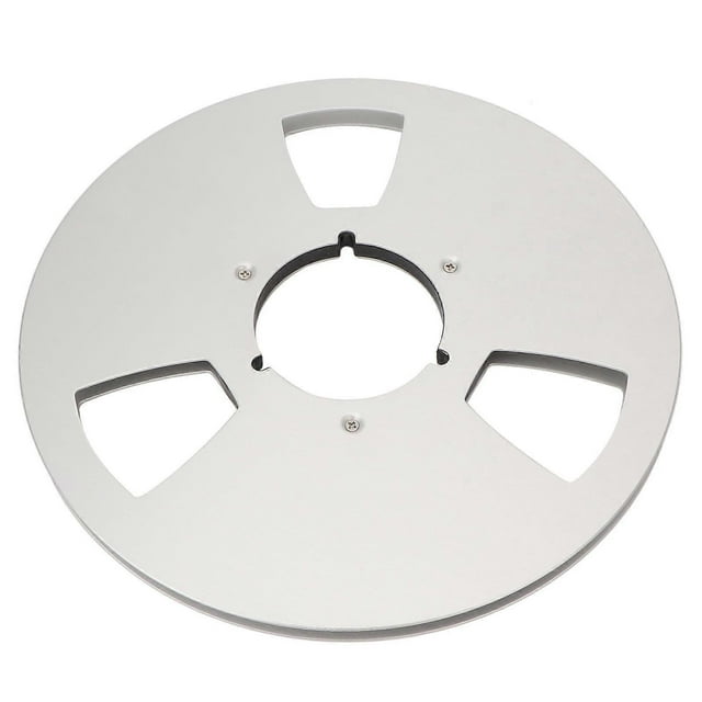 1/4 10 Inch Empty Tape Reel Aluminum Alloy Reel Tape Recorder Accessory Empty Disc Opening Machine Parts for Nab Silver