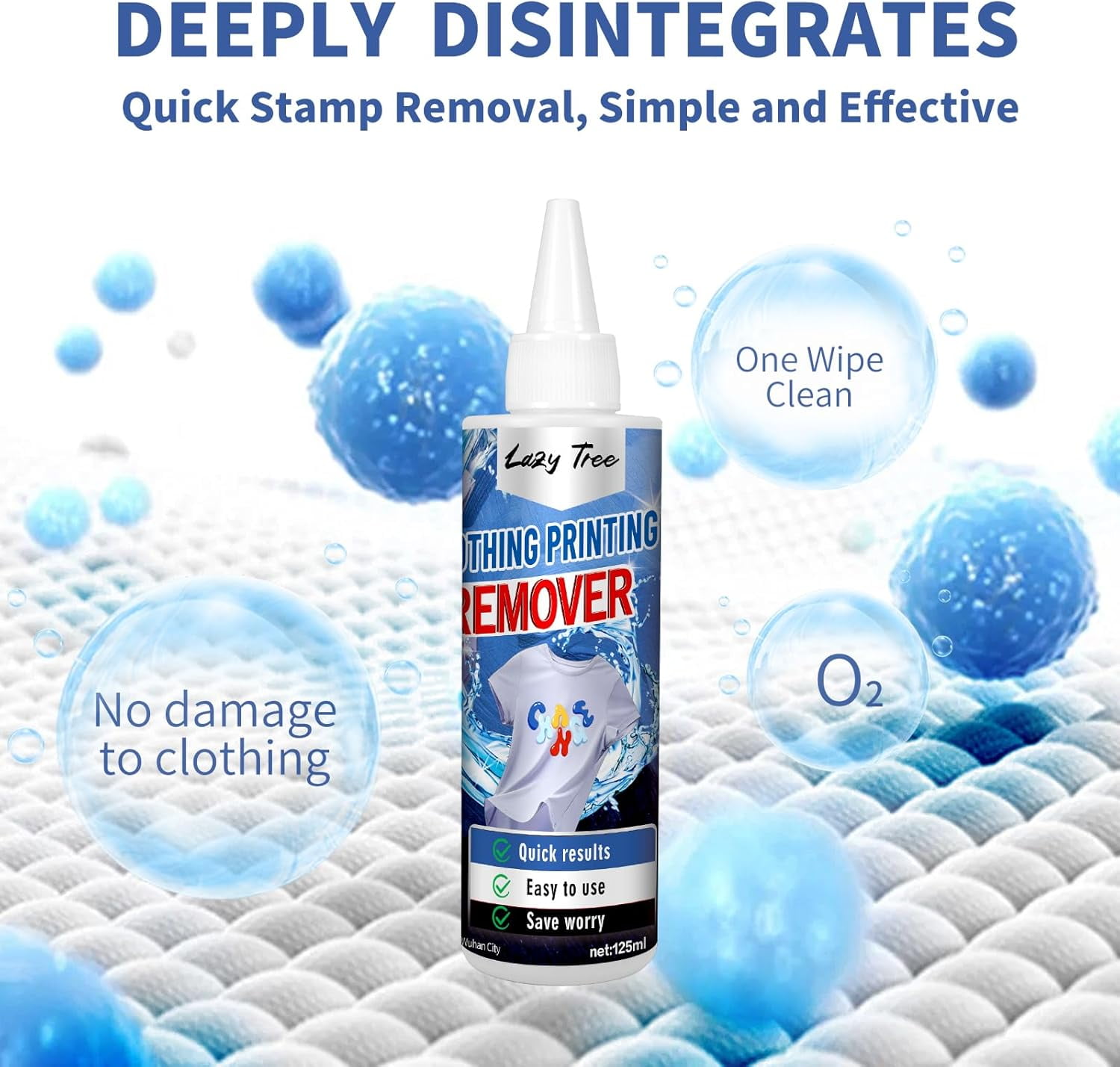 Heat Transfer Vinyl Remover for Fabrics [2024 Updated] Rapid Remover, Vinyl Letter Remover, Powerful Residue Remover, Quick Results, No Irritating Smell-125 ML