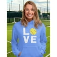thumbnail image 4 of Tstars Love Softball Women's Hoodie - Ideal Birthday Gift for Softball Fans and Players - Comfortable Sportswear - Show Your Softball Passion - Perfect Apparel for Softball Moms, 4 of 6