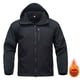 thumbnail image 1 of Ceisia Men's Regular Fit Waterproof Windproof Fleece-Lined Softshell Jacket | Outdoor Hooded Multi-Functional Jacket Gifts, 1 of 9