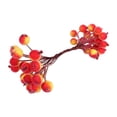 thumbnail image 2 of jifeng Artificial Frosted Holly Berries DIY Christmas Tree Decorations Fake Berries Orange and Yellow, 2 of 9