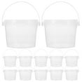 thumbnail image 1 of SWETRACE 12Pcs Small Bucket With Lid Clear Bucket For General Users Storage, 1 of 7