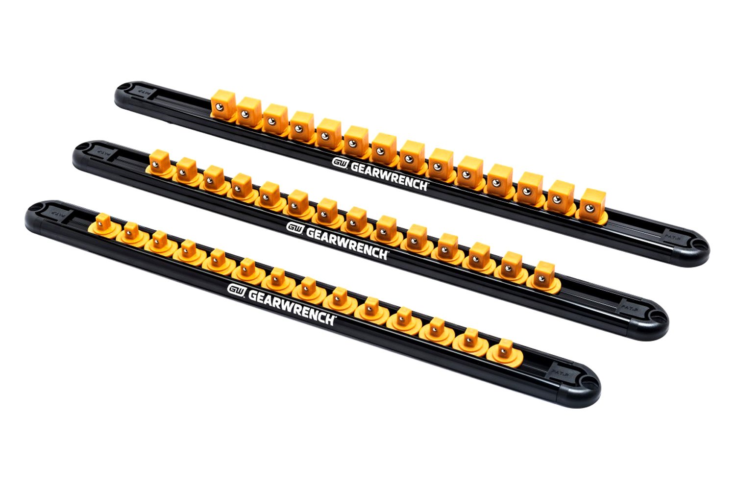 GearWrench 83126 1/4" Drive Socket Rail with 14 Clips