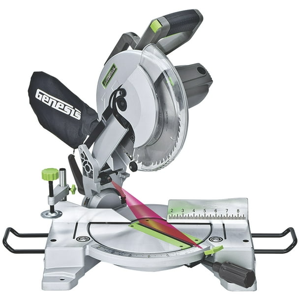 Genesis 10Inch 15Amp Compound Miter Saw with Laser, GMS1015LC