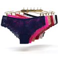 thumbnail image 2 of 3 unids/lote de bragas de mujer, bragas sexis de encaje completo, pantalones cortos femeninos de cintura baja calados, ropa interior transpirable de Color sólido suave, envío rápido Tan Jianjun unisex, 2 of 2