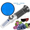 thumbnail image 2 of 3-in-1 Grape Wine Refractometer 0-25% Alcohol 0-40% Brix 0-25°Baume' Tester Concentration Meter with ATC for Brewing Winemaking - CARTON BOX, 2 of 7