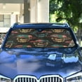 thumbnail image 4 of ALAZA Magic Skulls Windshield Sun Shade Car Foldable Visor Block UV Rays Protector 53"x23.5", 4 of 8