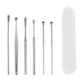thumbnail image 1 of Portable Earwax Removal Kit, 6 Pc Stainless Steel Ear Pick Earwax Cleaning Tool, 1 of 2