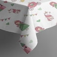 thumbnail image 3 of Green Dress Princess Castle Pattern Rectangle Tablecloth 60"x84",Waterproof Polyester Rectangle Table Cloth, Wipeable Spillproof Polyester Tablecloth for Dining, Camping, Indoor and Outdoor, 3 of 5