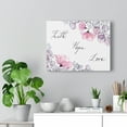 thumbnail image 2 of Scripture Walls Faith Hope Love Flowers Bible Verse Canvas Christian Wall Art Ready to Hang Unframed, 2 of 16