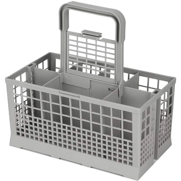 Cesta para cubiertos de PP apta para uso alimentario seleccionada para lavavajillas, las mejores herramientas de organización para lavavajillas de tamaño completo con estructura de rejilla de secado