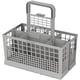 thumbnail image 1 of Cesta para cubiertos de PP apta para uso alimentario seleccionada para lavavajillas, las mejores herramientas de organización para lavavajillas de tamaño completo con estructura de rejilla de secado, 1 of 4