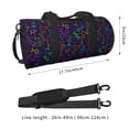 thumbnail image 4 of Fotbe Chemistry Science Pattern Foldable Sports Gym Bag with Wet Dry Pocket, Ultralight Travel Bag, Large Capacity Duffel Bag, Splash Proof Carry on Bag, Overnight Bag, Weekender Bag, 4 of 8