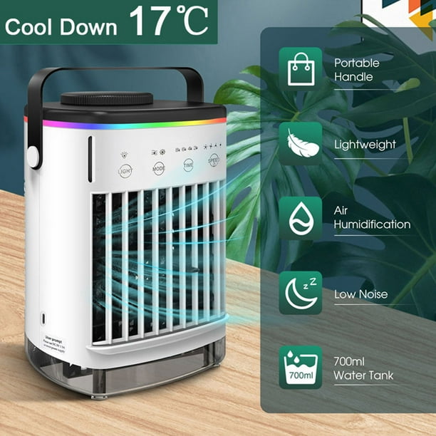 Amdohai Mini Air Conditioner Air Cooler Fan Water Cooling Fan Air Conditioning For Room Office Mobile Portable Air Conditioner For Cars