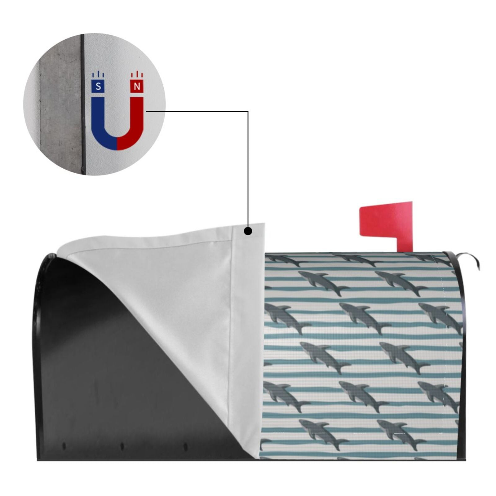 Kdxio Magnetic Mailbox Cover 21x18 in Mailbox Cover Outdoor Decoration Holiday Mailbox Covers for Home Garden Yard-21x18 in