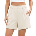 thumbnail image 2 of Sentmoon Flowy Shorts for Women High Waist Womens Bermuda Shorts Breathable Solid Color Regular Fit Athletic Shorts Women Streetwear for Work and Weekend Holiday XS-L4, 2 of 7