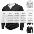 thumbnail image 3 of Taylonsss Mens Summer Sport Top False Two Layer Collar Long Sleeve Pullover Shirt Casual Athletic Style Comfortable Breathable Outdoor Activewear, 3 of 6