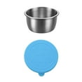 thumbnail image 1 of FeiraDeVaidade Salad Dressing Container Stainless Steel Dipping Sauce Cups Reusable Condiment Containers With Lids Leak, 1 of 7