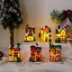 thumbnail image 2 of Nuevas decoraciones navideñas de resina, casa pequeña de Navidad, micropaisaje luminoso, pieza de decoración para casa de nieve, regalo de Navidad, 2 of 4