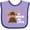 Lavender and Purple, variant on Inktastic It Moose Be Love with Cute Moose Boys or Girls Baby Bib