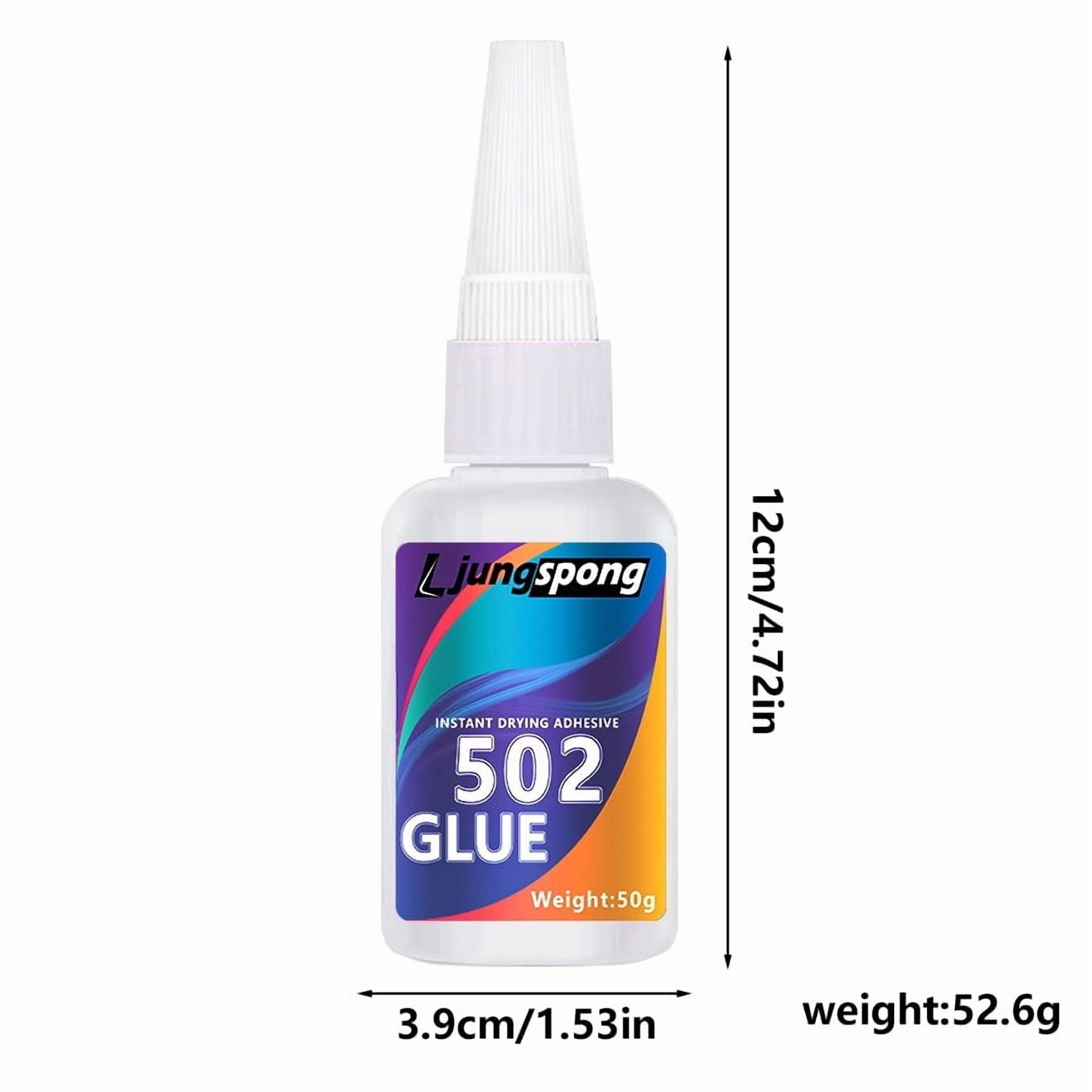 4pc 502 Instant Quick Dry Super Glue, Cyanoacrylate Strong Adhesive, Fast Bond Liquid Glue for Rubber, Metal, Faux Leather and Office Daily Supplies