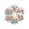 thumbnail image 7 of 15 Inch Round Placemats Set of 6, Happy Easter Non Slip Heat Insulation PP Table Mats, Watercolor Gnomes Rabbits Eggs Love Green Plaid Washable Place Mats for Kitchen Dining Party Table Decor, 7 of 7