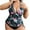 Black, variant on Teissuly Women's Printed Fashionable Oversized Swimsuit Sexy Bikini Swimsuit