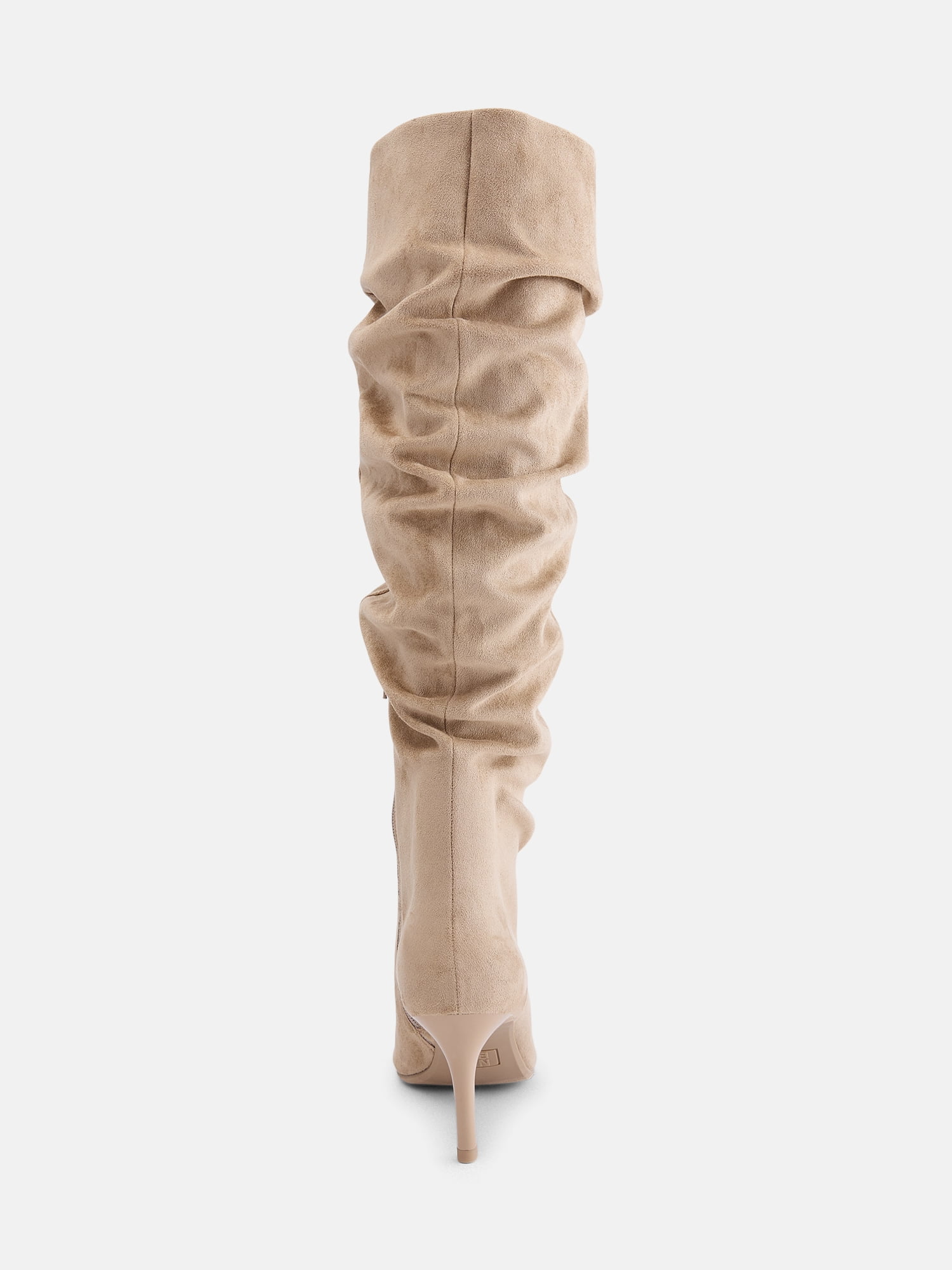 No Boundaries Women's Tall Peep Toe Boots