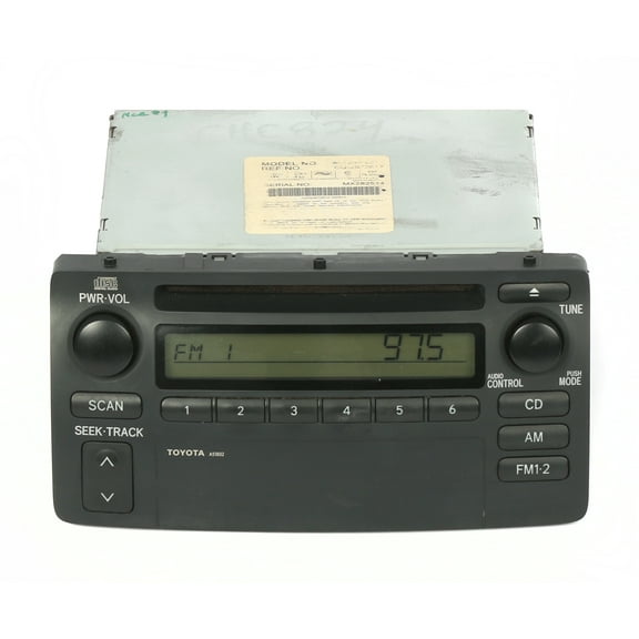 Restored 2003-2004 Toyota Corolla Radio AM FM Single Disc CD Receiver 8612002270 A51802 (Refurbished)