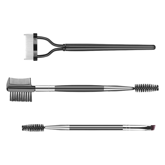 3PCS Eyelash Comb Lash Separator Brow Brush & Eyebrow Spoolie for Removes Clump Mascara Professional Eye Makeup Tools