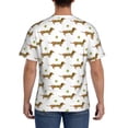 thumbnail image 2 of Rocae Dachshund Going To Play Tennis for Men's Moisture-Wicking Crew Tee - T-Shirt for Sports, Outdoor Activities, and Casual WearMedium, 2 of 9