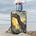 thumbnail image 3 of Lsque Sunshine Jungle Dinosaur Printed Luggage Cover, Travel Luggage Protector,Scratch and Dirt Resistant, Fits 18-32 Inch Luggage - X-Large, 3 of 9