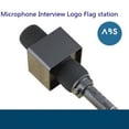 thumbnail image 3 of ABS Square Shaped Interview Mic Microph Station Black, 3 of 8