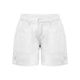 thumbnail image 5 of Women's High Waisted Denim Shorts with Patch Pockets Casual, 5 of 8