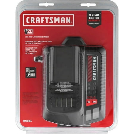 Craftsman 20V MAX 20 volts Lithium-Ion Battery Rapid Charger 1 pc.