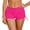 A1#-Hot Pink, variant on Women Swimwear Bottoms Elastic Waist Swim Shorts Solid Color Low Waist Retro Basic Red,M