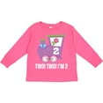 thumbnail image 3 of Inktastic 2nd Birthday Cute Train I'm Two Girls Long Sleeve Toddler T-Shirt, 3 of 5