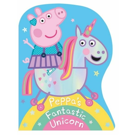 Pre-Owned Peppa Pig: Peppa s Fantastic Unicorn Shaped Board Book (Board Book) 9780241519257