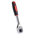 thumbnail image 4 of 1/4-Inch Drive 24-Tooth Ratchet Wrench, 55# Steel Construction with Comfort TPR Grip, Forward/Reverse Switch & One-Hand Quick Release, Heavy-Duty Tool for Home Repairs, Garage Work, Car Mechanics &, 4 of 7