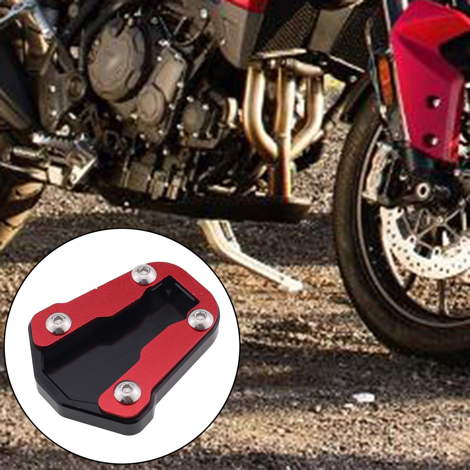Red NC Motorcycle Kickstand Side Stand Extender Pad Plate for HONDA CRF300L CRF300 Rally excellent technology is more suitable for your bike 