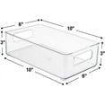 thumbnail image 3 of MesaSe Plastic Storage Bins Stackable Clear Pantry Organizer Box Bin Containers for Organizing Kitchen Fridge  Food  Snack Pantry Cabinet, 3 of 8
