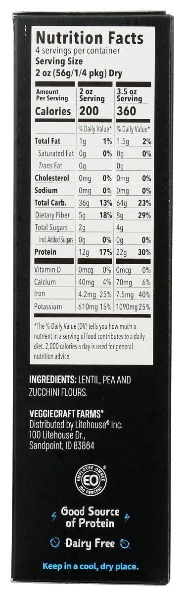 VeggieCraft 8oz Zucchini Penne Pasta - Walmart.com