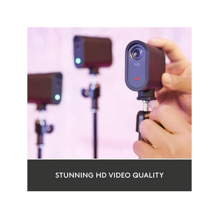 Logitech - Mevo Start Live Streaming Camera 3-Pack HD Action Camera - Black