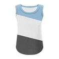 thumbnail image 6 of GERsome Athletic Tank Tops for Girls Summer Square Neck Sleeveless Loose Fit Tops Kids Girls Workout Running Sport Dancewear Shirts 5-14 Years, 6 of 6