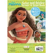 Disney Moana Color & Create-A-Scene Sticker Activity Book